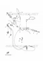 GUIDON ET CABLES pour Yamaha MT07 de 2014