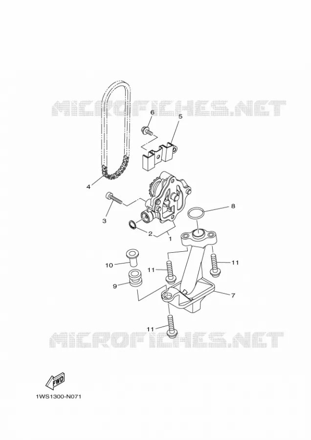 POMPE A HUILE Yamaha MOTO 700 2014 MT07 ABS  MT07A