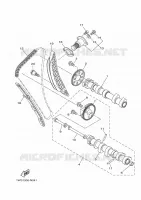 ARBRE A CAMES / CHAINE DE DISTRIBUTION pour Yamaha MT07A de 2014