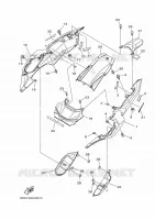 COUVERCLE LATERAL pour Yamaha MT07A de 2014