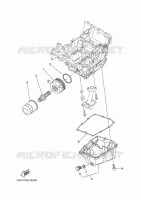 FILTRE A HUILE pour Yamaha MT07A de 2014