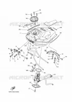 RESERVOIR A ESSENCE pour Yamaha MT07A de 2014