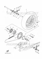 ROUE ARRIERE pour Yamaha MT07A de 2014