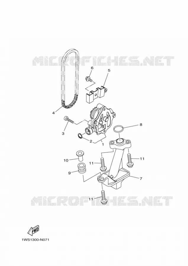 POMPE A HUILE Yamaha MOTO 700 2014 MT07 ABS  MT07A