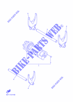 BARILLET DE SELECTION / FOURCHETTES pour Yamaha XV950 - XVS950CU de 2014