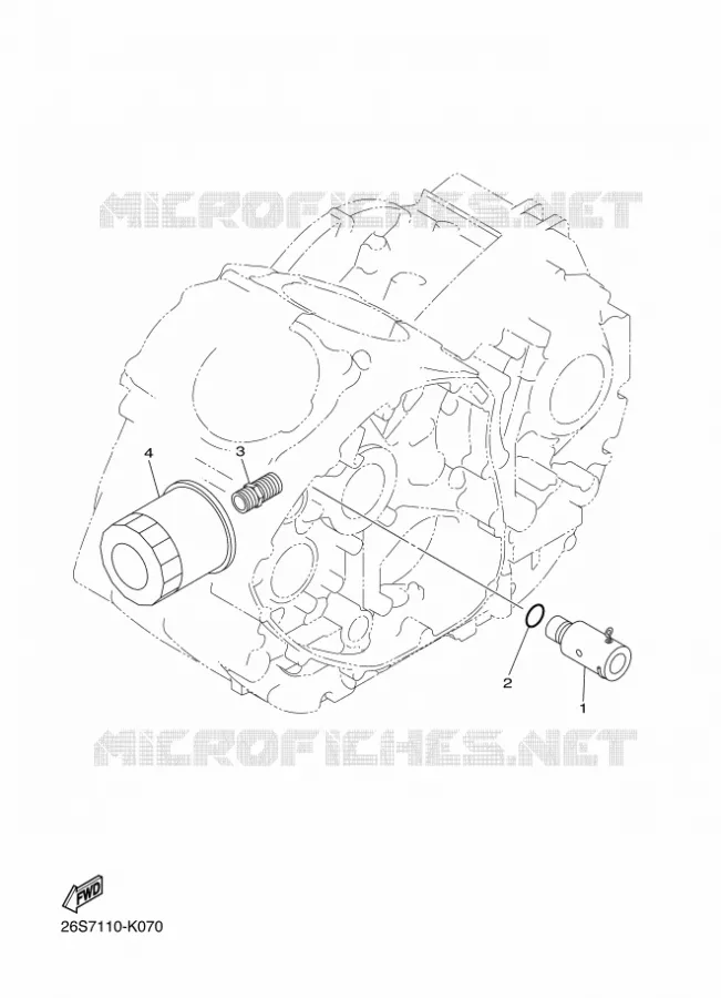 FILTRE A HUILE Yamaha MOTO 950 2014 BOLT  XVS950CUXV950