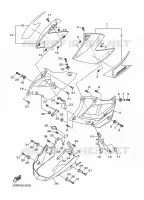COUVERCLE LATERAL 2 pour Yamaha XJ6N de 2014