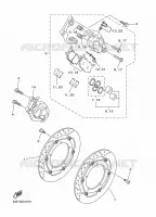 ETRIER DE FREIN AVANT pour Yamaha XJ6N de 2014