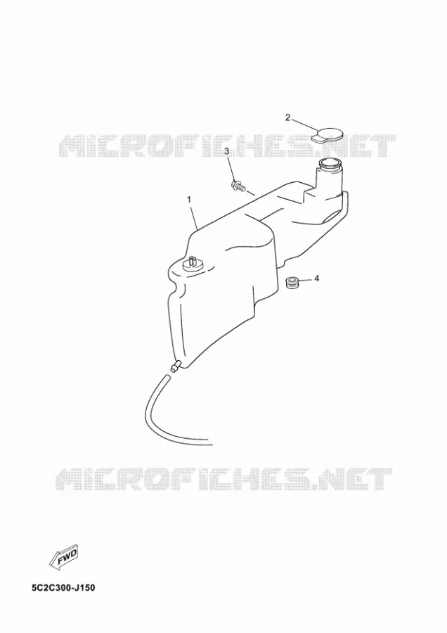 RESERVOIR D'HUILE Yamaha SCOOTER 50 2014 OVETTO  YN50