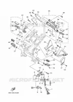 SUPPORT / REPOSE PIEDS pour Yamaha XT1200Z de 2014