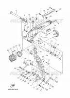BRAS OSCILLANT / AMORTISSEUR pour Yamaha XT1200Z de 2014