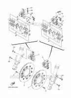 ETRIER DE FREIN AVANT pour Yamaha XT1200Z de 2014