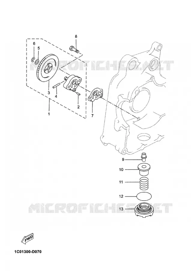 POMPE A HUILE Yamaha SCOOTER 250 2014 XMAX  YP250R