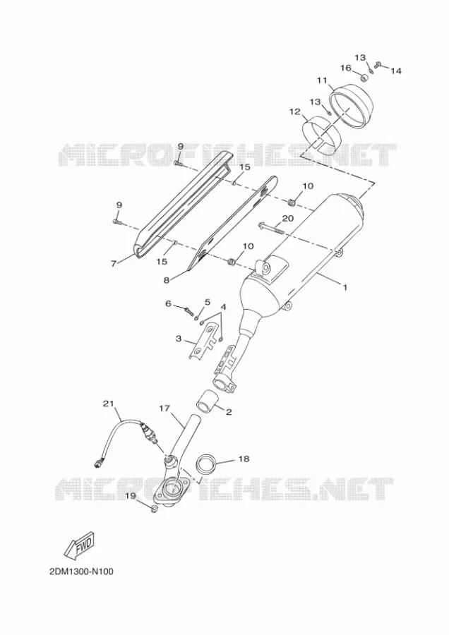 ECHAPPEMENT Yamaha SCOOTER 250 2014 XMAX  YP250R