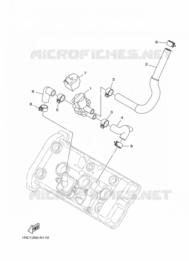 SYSTÈME D'ADMISSION D'AIR AIS Yamaha MOTO 850 2014 MT09 ABS  MT09A