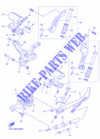 SUPPORT / REPOSE PIEDS pour Yamaha XV950R - XVS950CU de 2014