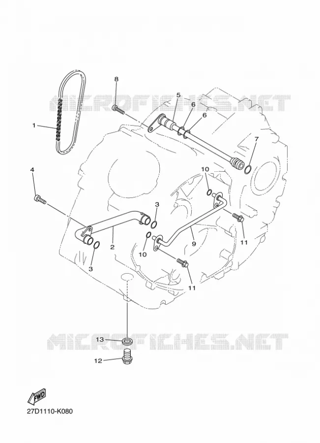 POMPE A HUILE Yamaha MOTO 1300 2014 XVS  XVS1300CU