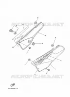 COUVERCLE LATERAL pour Yamaha DT125 de 2014