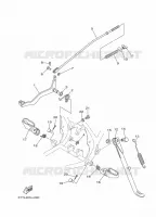 SUPPORT / REPOSE PIEDS pour Yamaha DT125 de 2014