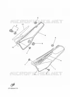 COUVERCLE LATERAL pour Yamaha DT125 de 2014