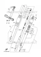 FOURCHE pour Yamaha DT125 de 2014