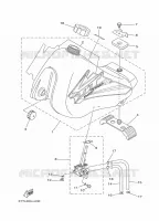 RESERVOIR A ESSENCE pour Yamaha DT125 de 2014