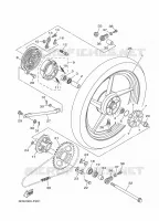 ROUE ARRIERE pour Yamaha YBR 125 de 2014