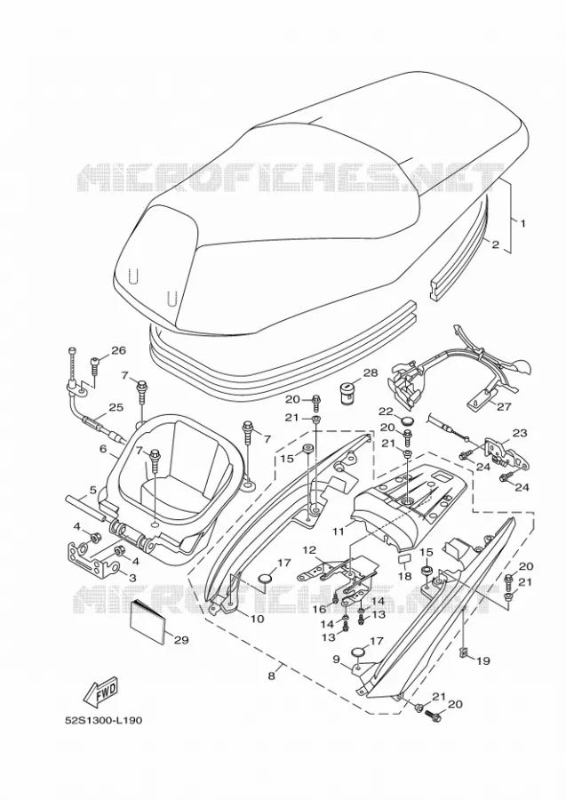 SELLE Yamaha SCOOTER 151 2014 XENTER  HW151
