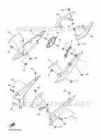 COUVERCLE LATERAL pour Yamaha DIVERSION 600 F ABS de 2015