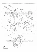 ETRIER DE FREIN ARRIERE pour Yamaha DIVERSION 600 F ABS de 2015