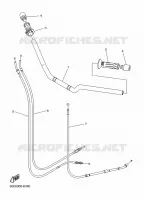 GUIDON ET CABLES pour Yamaha DIVERSION 600 F ABS de 2015
