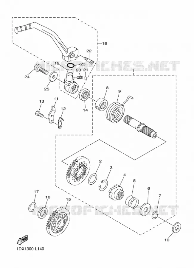 2S21100-E080 Yamaha MOTO 450 2015 WRF  WR450F