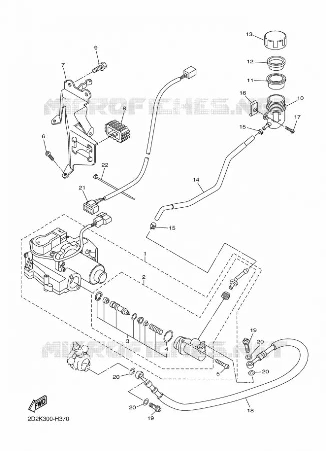 ACTIONNEUR DEMBRAYAGE Yamaha MOTO 1300 2015 FJR  FJR1300AS