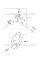 ETRIER DE FREIN AVANT pour Yamaha NS50 de 2015