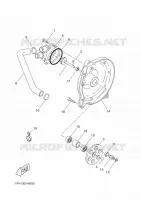 POMPE A EAU / DURITES pour Yamaha NS50 de 2015