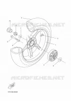 ROUE ARRIERE pour Yamaha NS50 de 2015