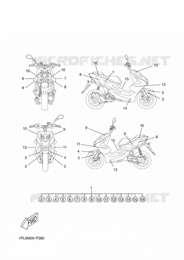 EMBLEME Yamaha SCOOTER 50 2015 NITRO NAKED  NS50NNITRO NLD