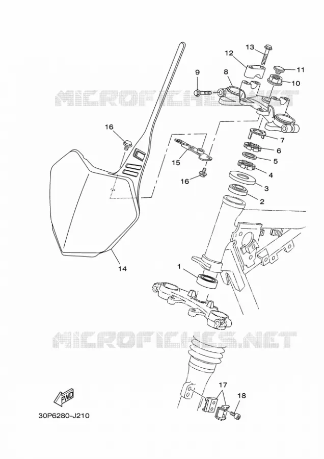 DIRECTION Yamaha MOTO 125 2015 TTR  TT-R125LW