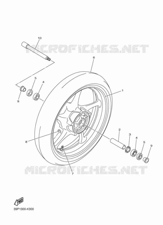 ROUE AVANT Yamaha MOTO 800 2015 FZ8  FZ8-NFZ8