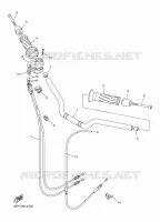 GUIDON ET CABLES pour Yamaha FZ8S de 2015