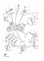 PARTIE ELECTRIQUE 1 pour Yamaha FZ8S de 2015