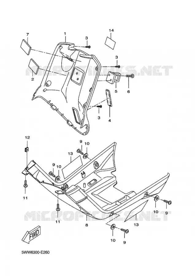 PROTEGE JAMBES Yamaha SCOOTER 50 2015 BOOSTER  CW50