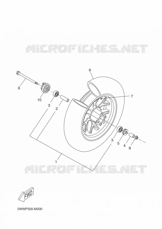 ROUE AVANT Yamaha SCOOTER 50 2015 BOOSTER  CW50