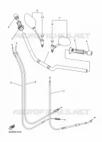 GUIDON ET CABLES pour Yamaha XJ6N de 2015