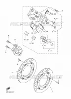 ETRIER DE FREIN AVANT pour Yamaha XJ6N de 2015