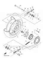 ROUE ARRIERE pour Yamaha XJ6N de 2015