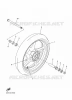 ROUE AVANT pour Yamaha XJ6N de 2015