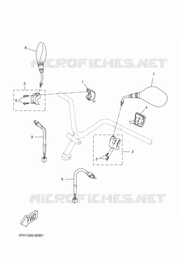 COMMODO / LEVIER Yamaha SCOOTER 50 2014 NITRO 4T  NS50FNITRO 4