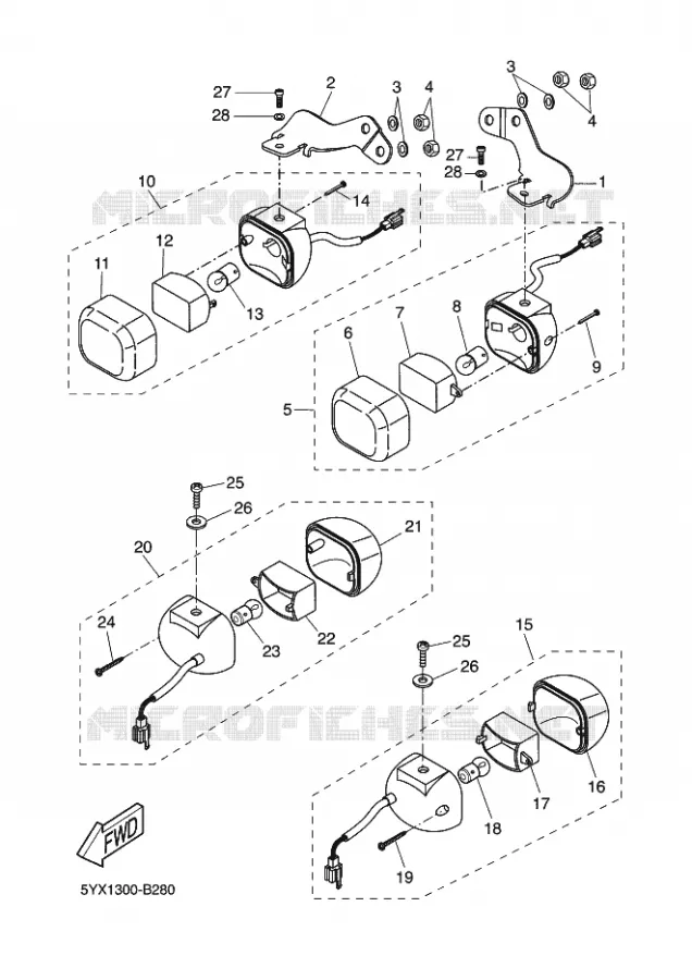 CLIGNOTANT Yamaha SCOOTER 50 2010 SLIDER  EW50NSLIDER