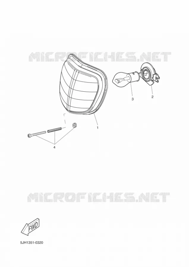 PHARE  Yamaha SCOOTER 50 2010 SLIDER  EW50NSLIDER